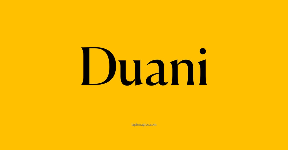 Nome Duani, ficha divertida com pontilhado para crianças