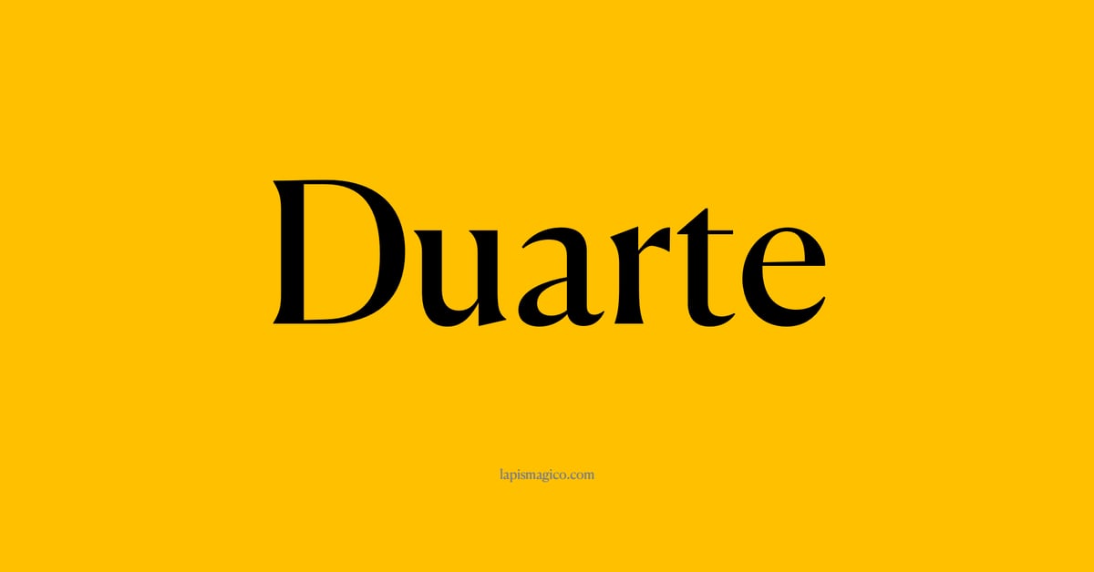 Nome Duarte, ficha divertida com pontilhado para crianças