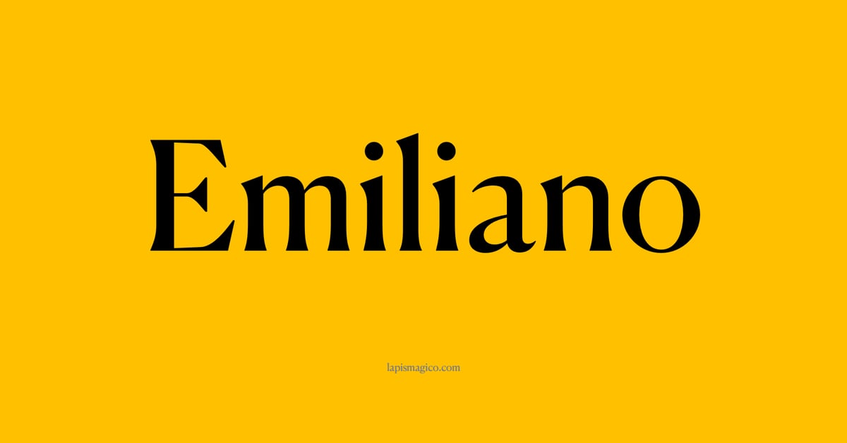 Nome Emiliano, ficha divertida com pontilhado para crianças