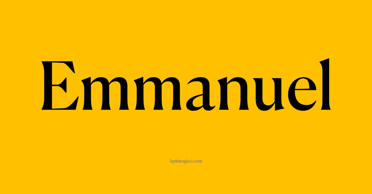 Nome Emmanuel, ficha divertida com pontilhado para crianças