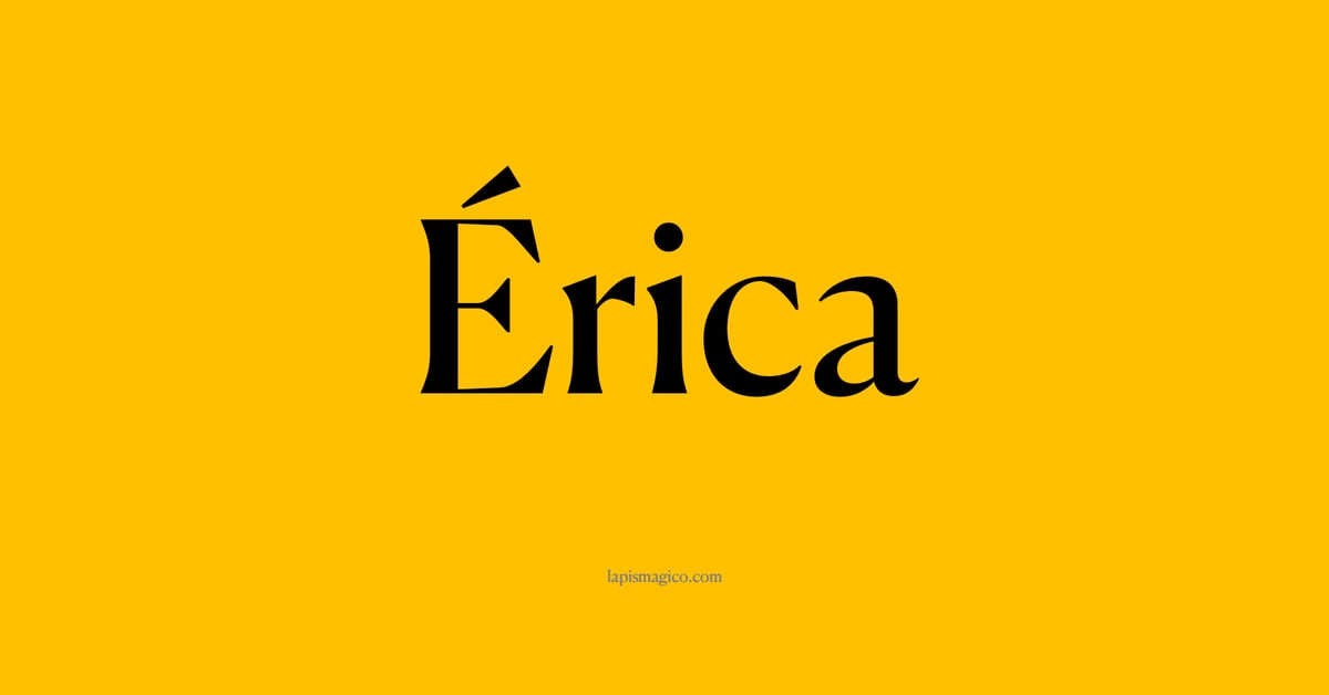 Nome Érica, ficha divertida com pontilhado para crianças