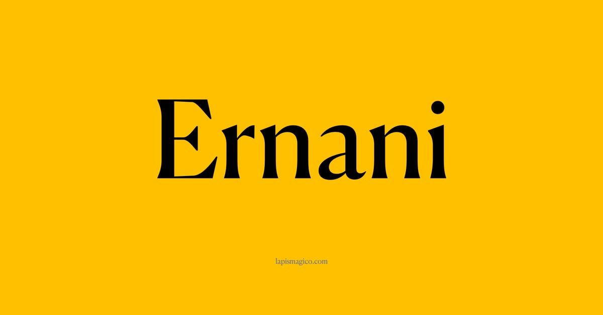 Nome Ernani, ficha divertida com pontilhado para crianças