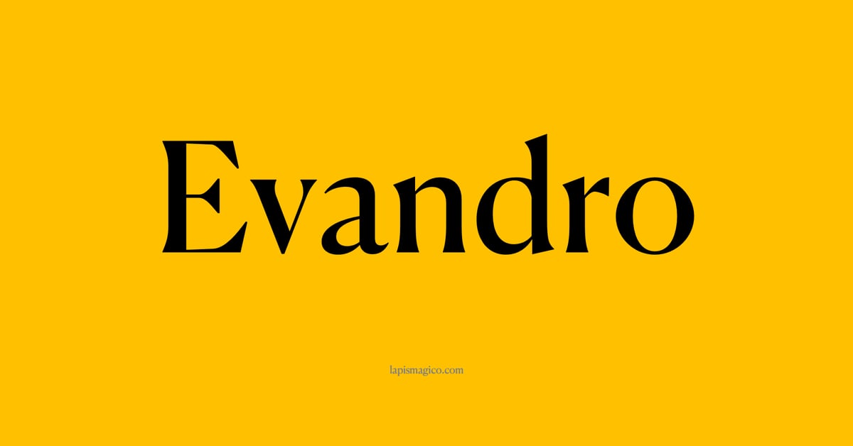 Nome Evandro, ficha divertida com pontilhado para crianças