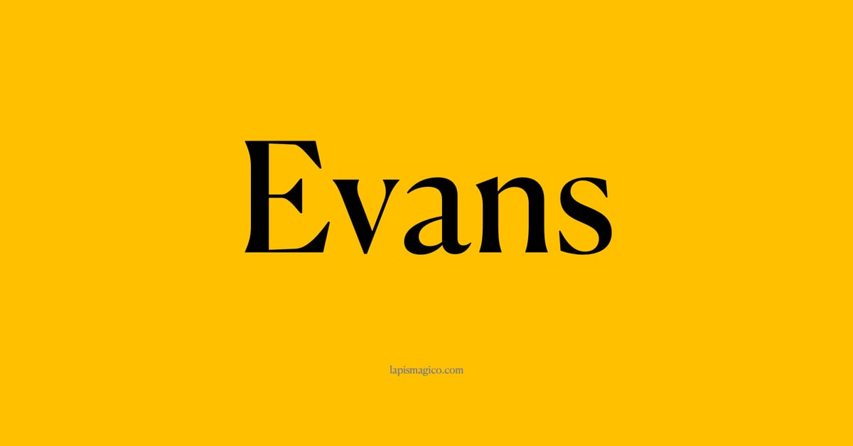 Nome Evans, ficha divertida com pontilhado para crianças