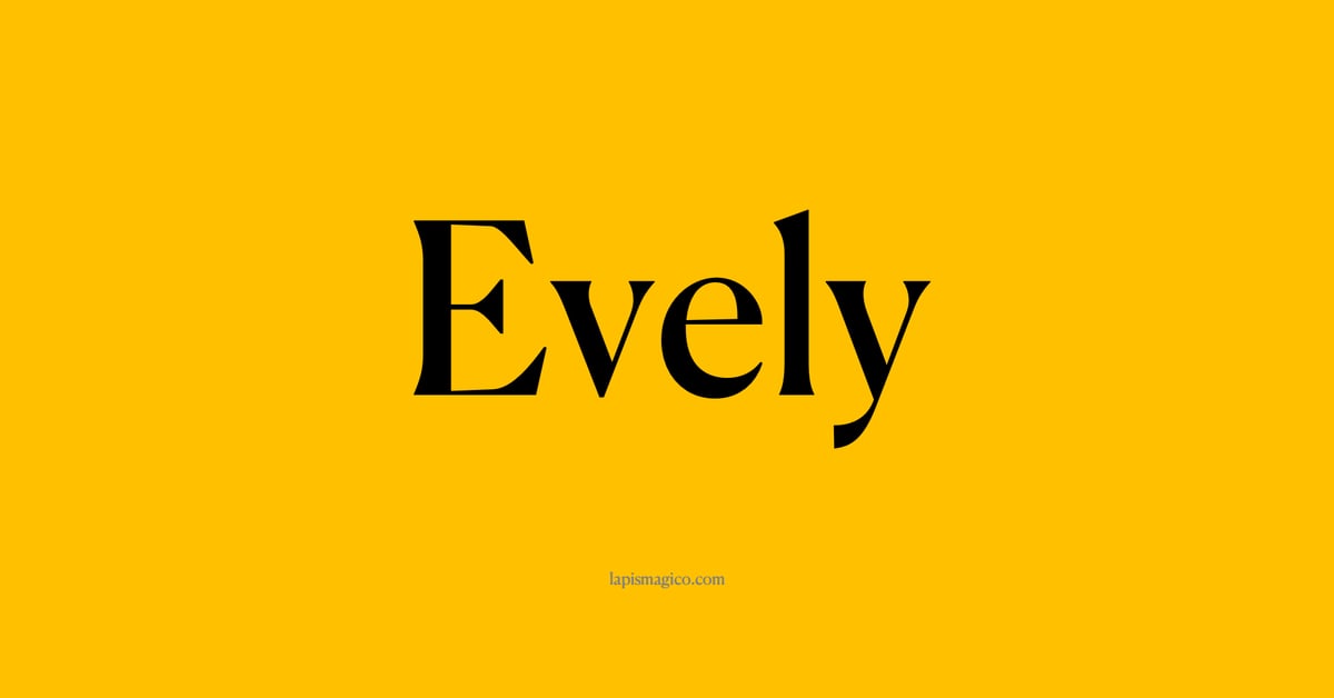 Nome Evely, ficha divertida com pontilhado para crianças