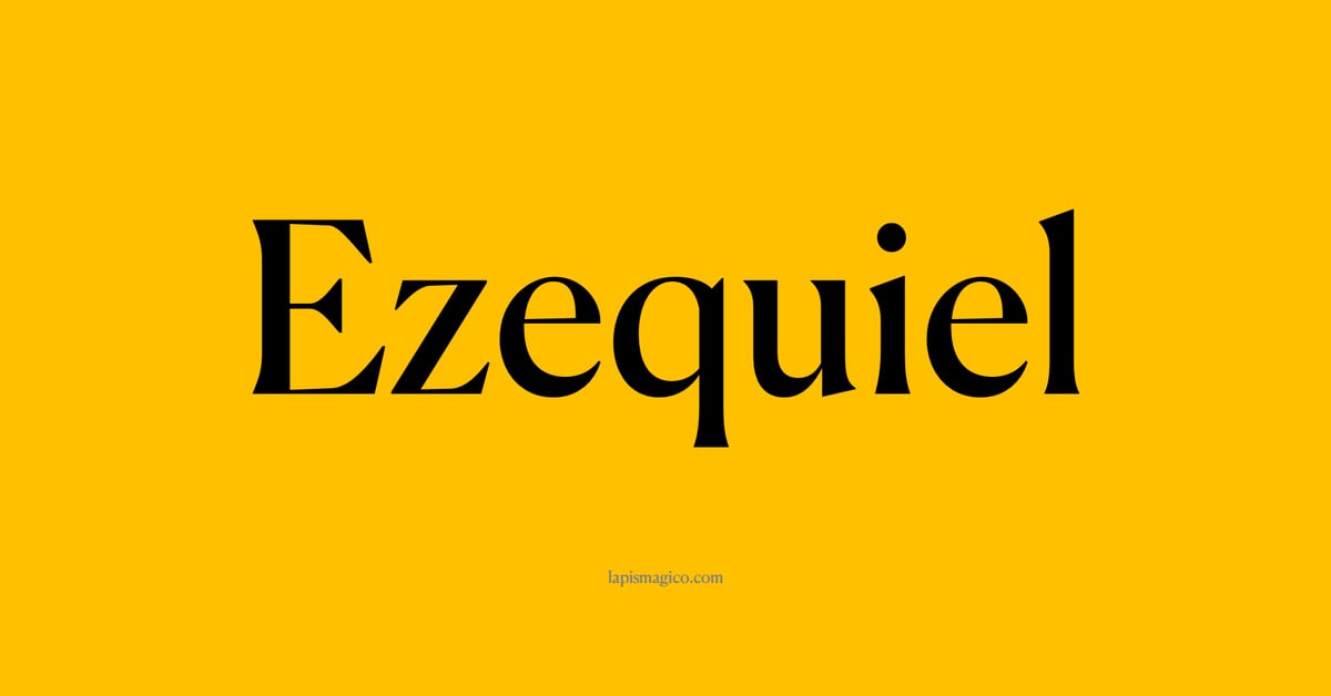 Nome Ezequiel, ficha divertida com pontilhado para crianças