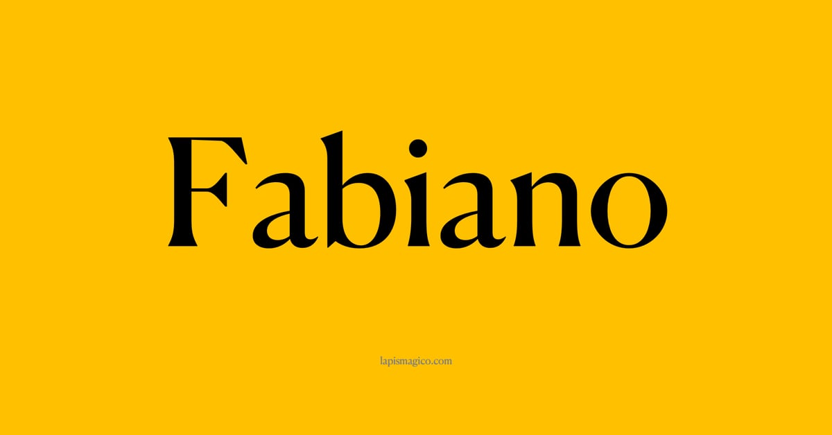 Nome Fabiano, ficha divertida com pontilhado para crianças