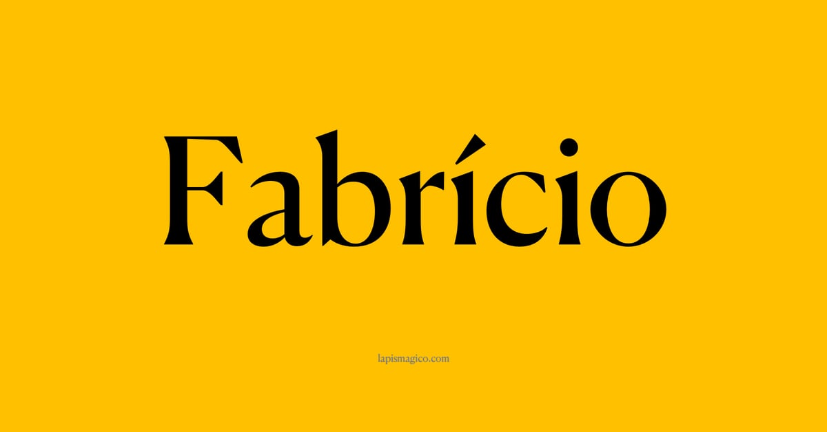 Nome Fabrício, ficha divertida com pontilhado para crianças