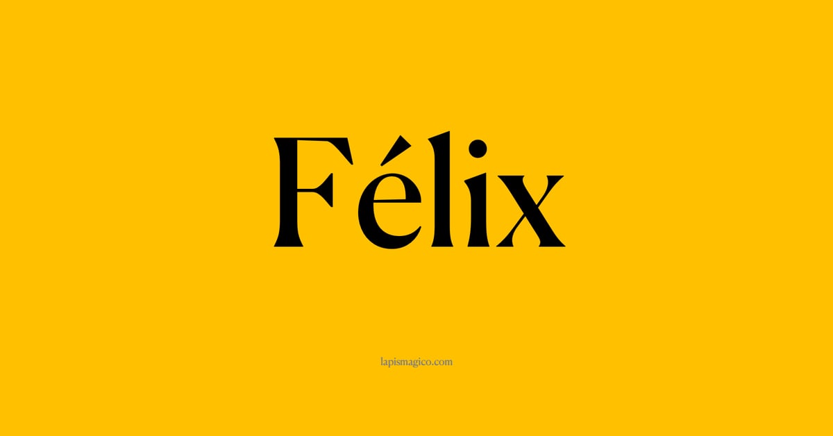 Nome Félix, ficha divertida com pontilhado para crianças