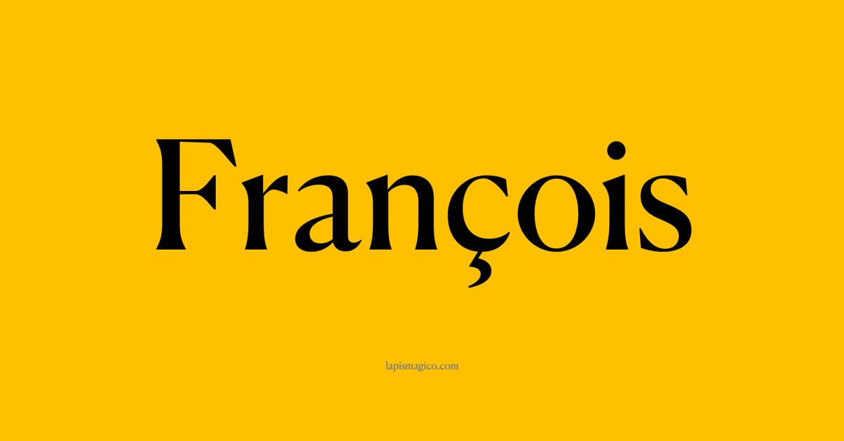 Nome François, ficha divertida com pontilhado para crianças