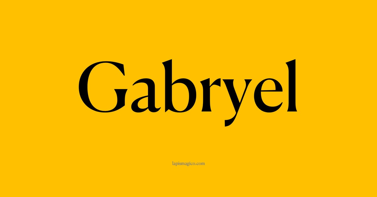 Nome Gabryel, ficha divertida com pontilhado para crianças
