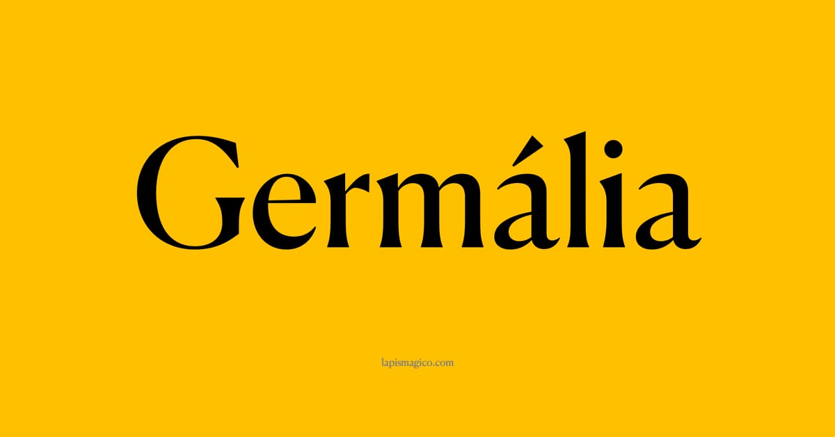 Nome Germália, ficha divertida com pontilhado para crianças