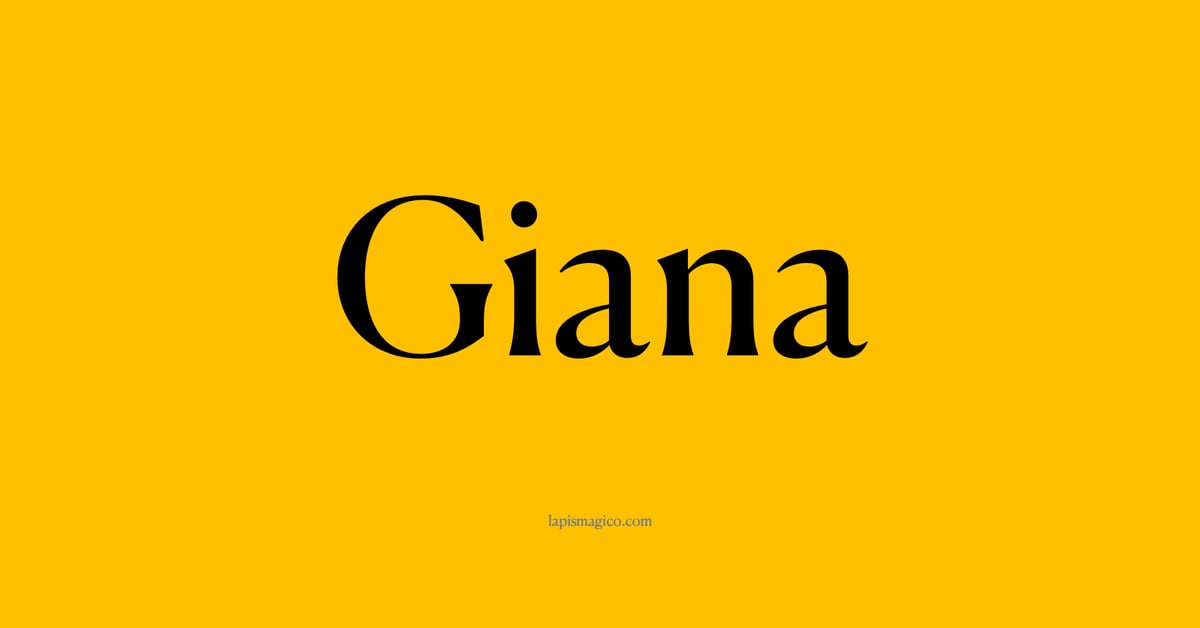 Nome Giana, ficha divertida com pontilhado para crianças