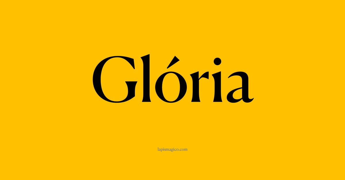 Nome Glória, ficha divertida com pontilhado para crianças