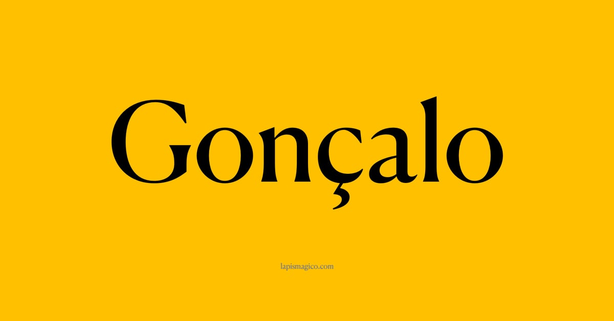Nome Gonçalo, ficha divertida com pontilhado para crianças