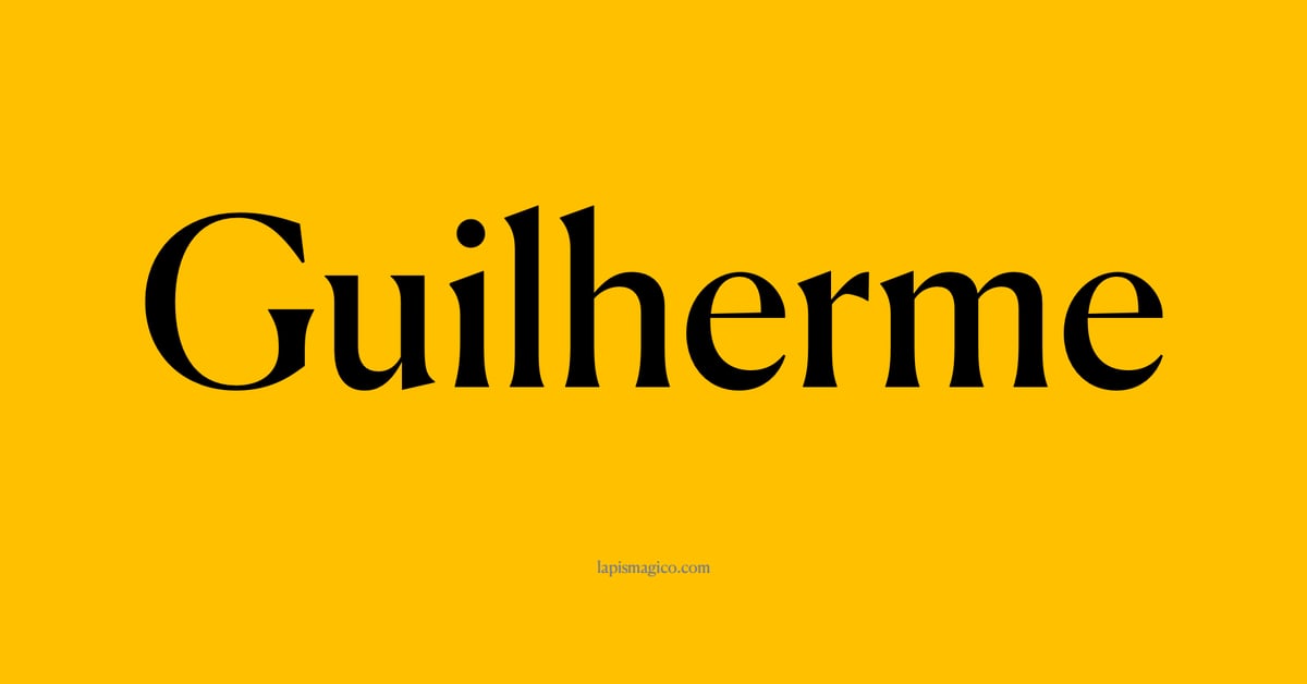 Nome Guilherme, ficha divertida com pontilhado para crianças