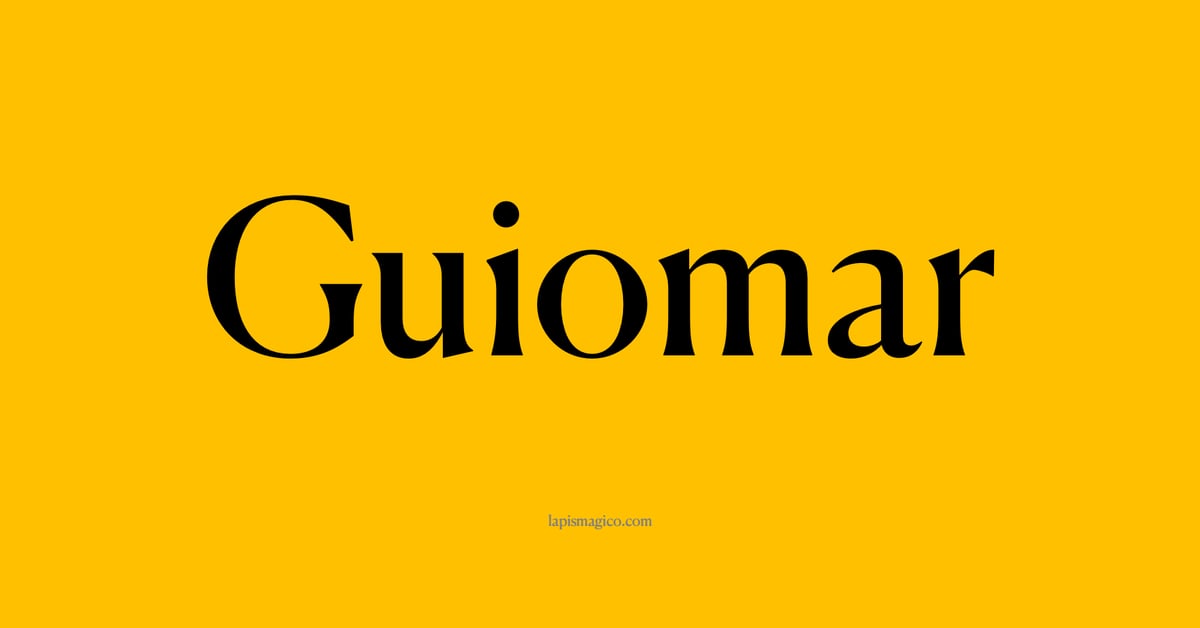 Nome Guiomar, ficha divertida com pontilhado para crianças