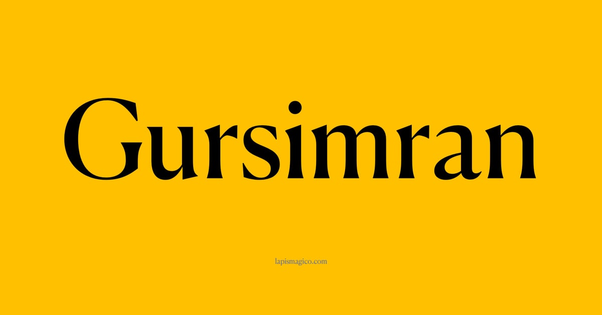 Nome Gursimran, ficha divertida com pontilhado para crianças