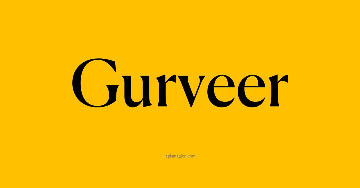 Nome Gurveer, ficha divertida com pontilhado para crianças