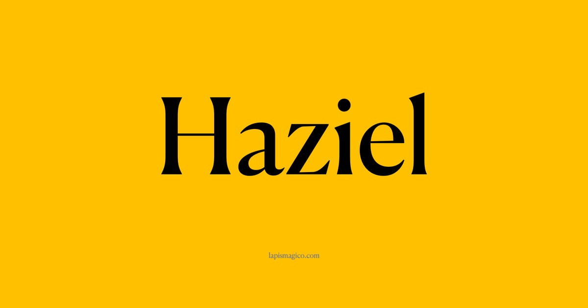 Nome Haziel, ficha divertida com pontilhado para crianças