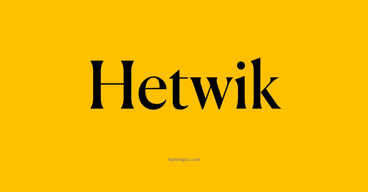 Nome Hetwik, ficha divertida com pontilhado para crianças