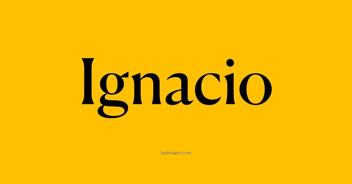 Nome Ignacio, ficha divertida com pontilhado para crianças