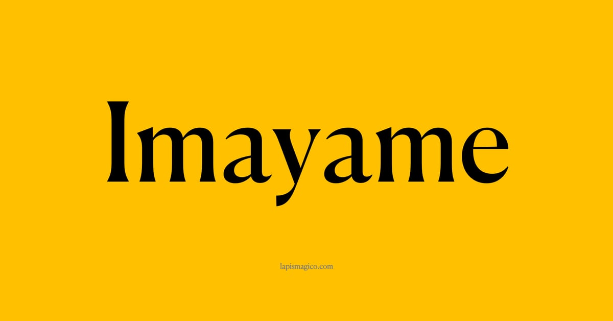 Nome Imayame, ficha divertida com pontilhado para crianças