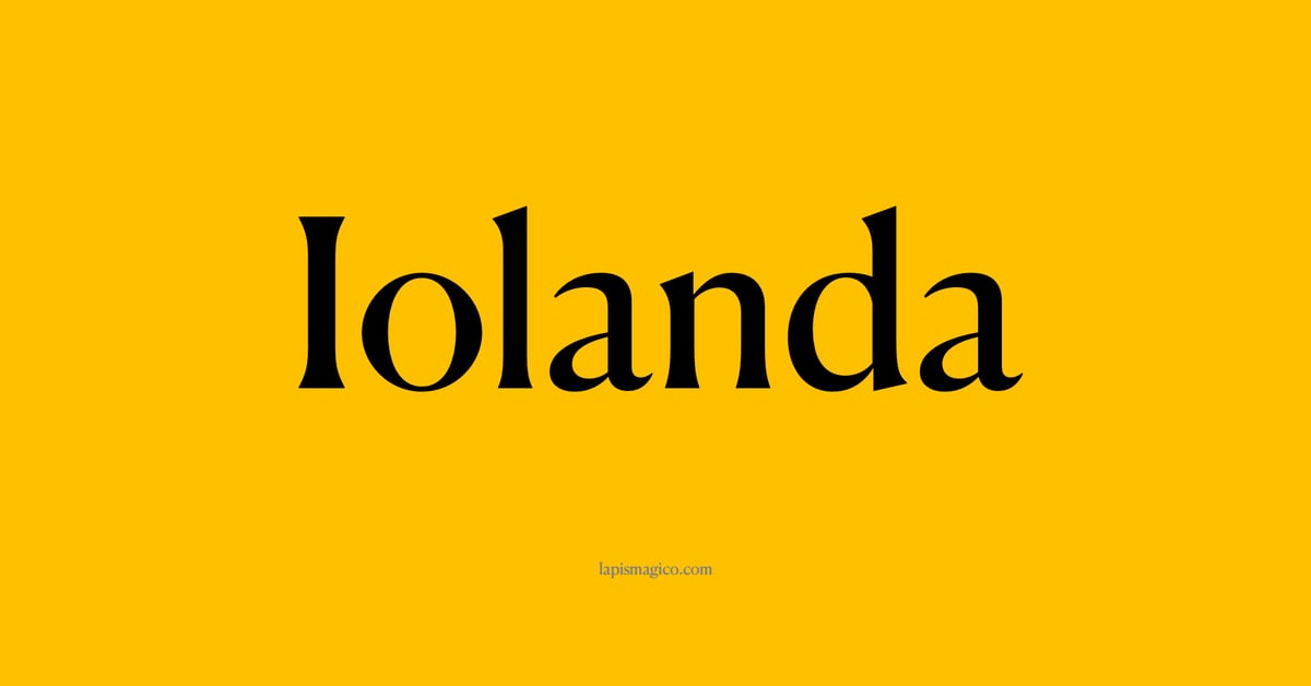 Nome Iolanda, ficha divertida com pontilhado para crianças