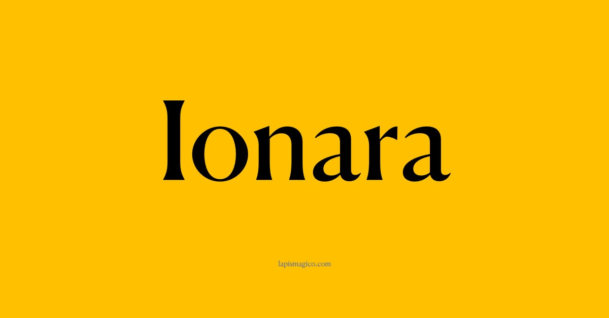 Nome Ionara, ficha divertida com pontilhado para crianças