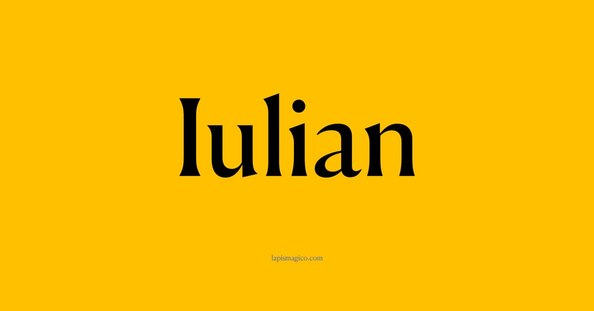 Nome Iulian, ficha divertida com pontilhado para crianças