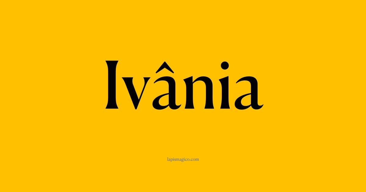 Nome Ivânia, ficha divertida com pontilhado para crianças