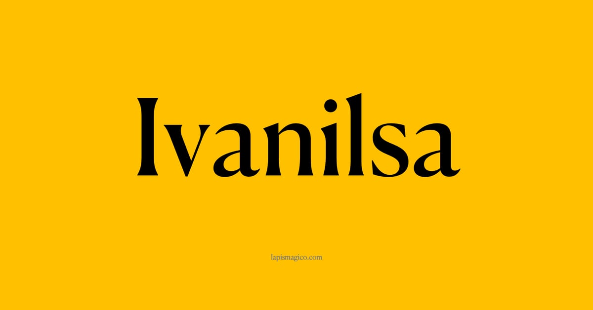 Nome Ivanilsa, ficha divertida com pontilhado para crianças