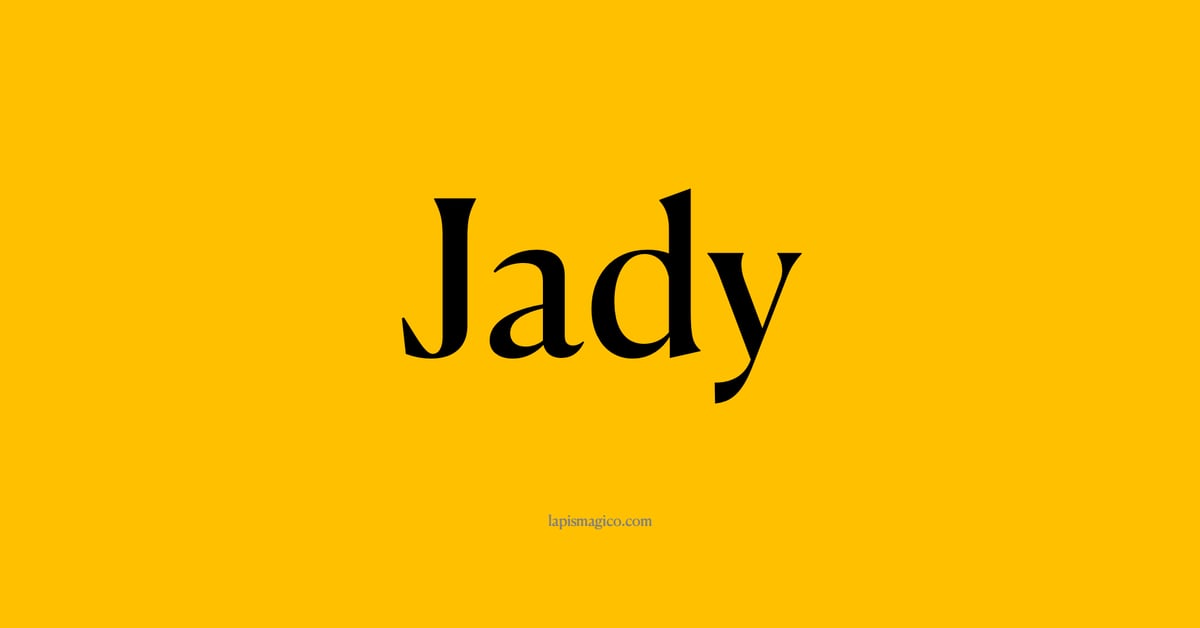 Nome Jady, ficha divertida com pontilhado para crianças