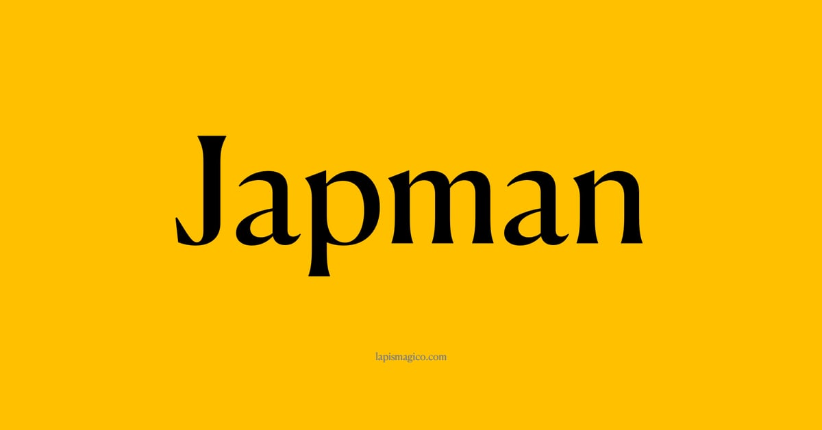 Nome Japman, ficha divertida com pontilhado para crianças