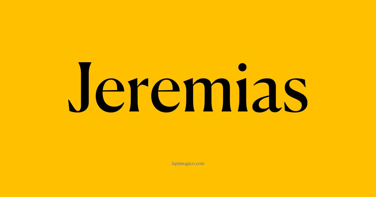 Nome Jeremias, ficha divertida com pontilhado para crianças