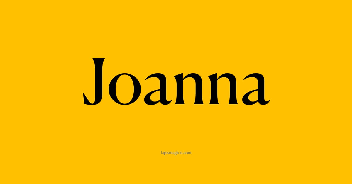 Nome Joanna, ficha divertida com pontilhado para crianças