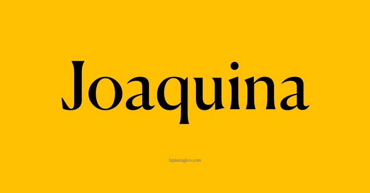 Nome Joaquina, ficha divertida com pontilhado para crianças