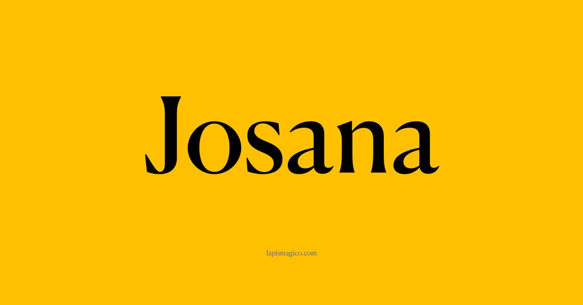 Nome Josana, ficha divertida com pontilhado para crianças