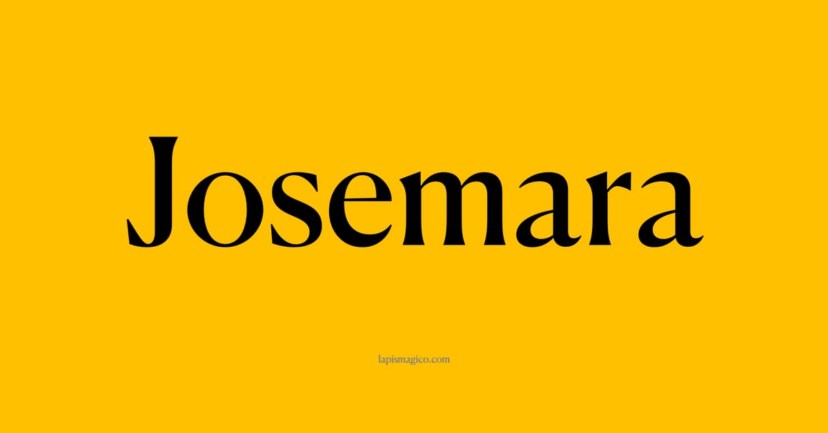 Nome Josemara, ficha divertida com pontilhado para crianças