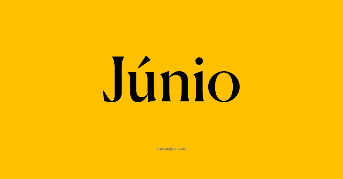 Nome Júnio, ficha divertida com pontilhado para crianças