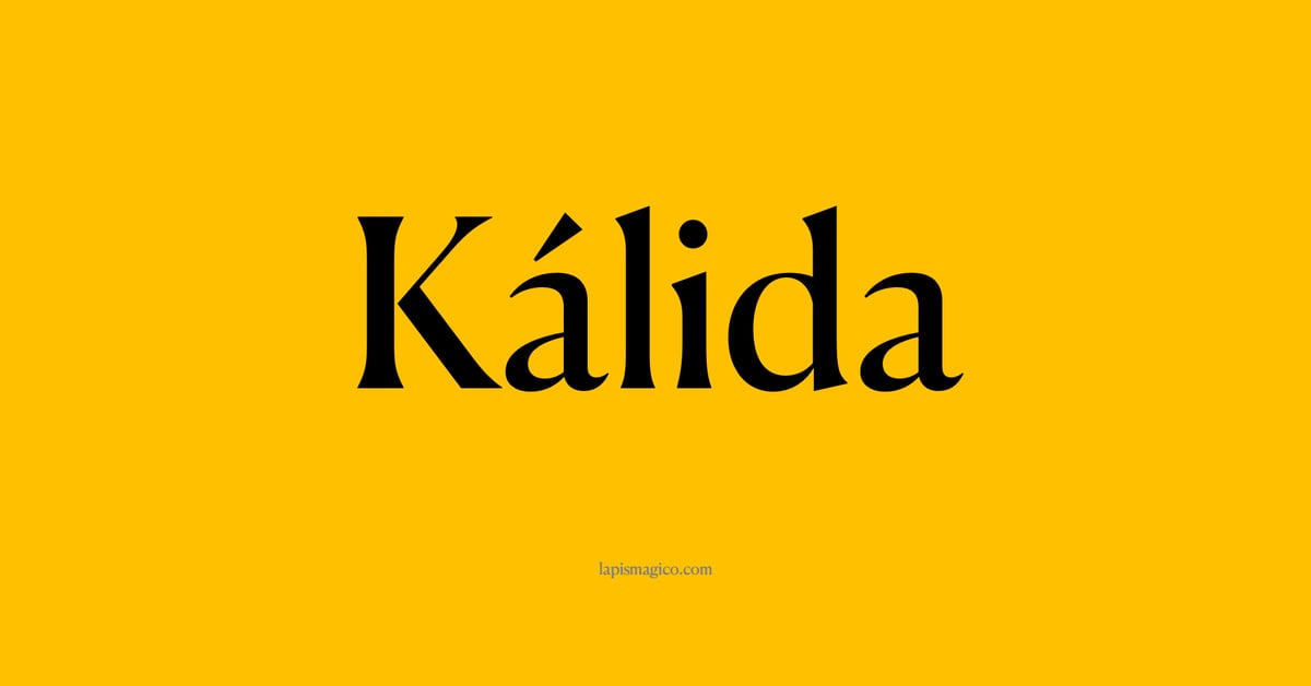 Nome Kálida, ficha divertida com pontilhado para crianças