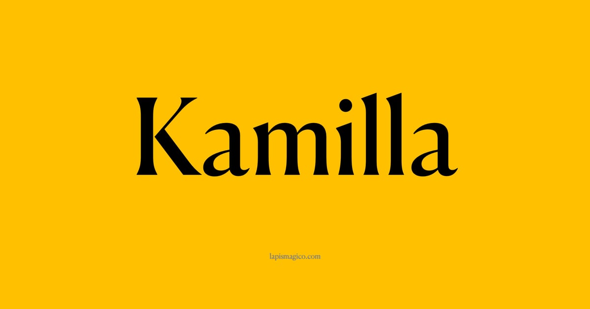 Nome Kamilla, ficha divertida com pontilhado para crianças