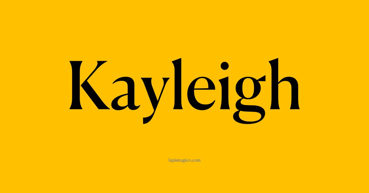 Nome Kayleigh, ficha divertida com pontilhado para crianças