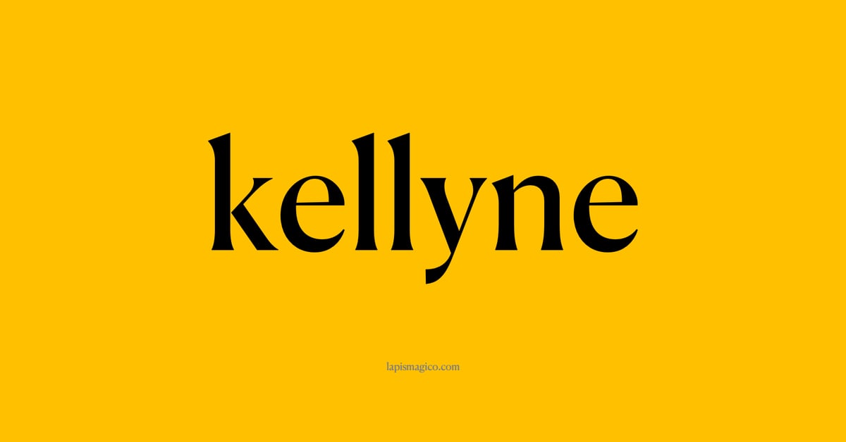 Nome kellyne, ficha divertida com pontilhado para crianças