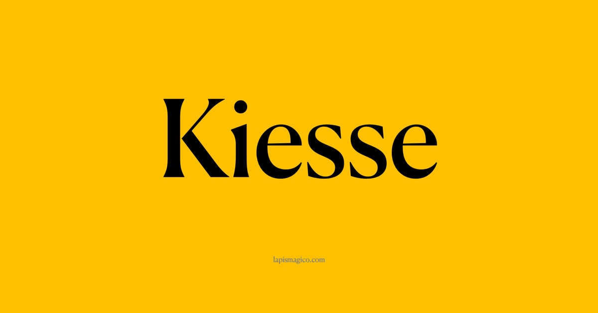 Nome Kiesse, ficha divertida com pontilhado para crianças