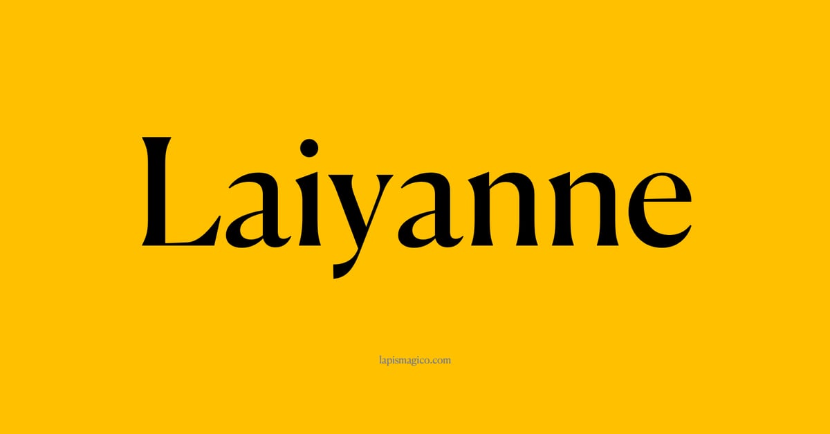 Nome Laiyanne, ficha divertida com pontilhado para crianças