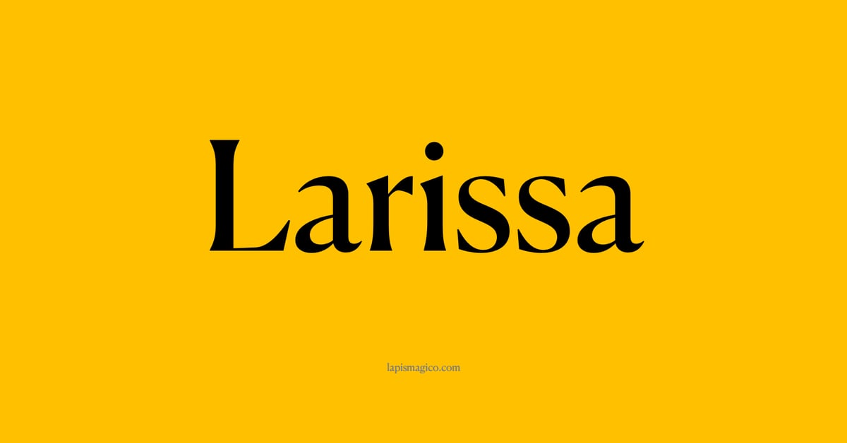 Nome Larissa, ficha divertida com pontilhado para crianças