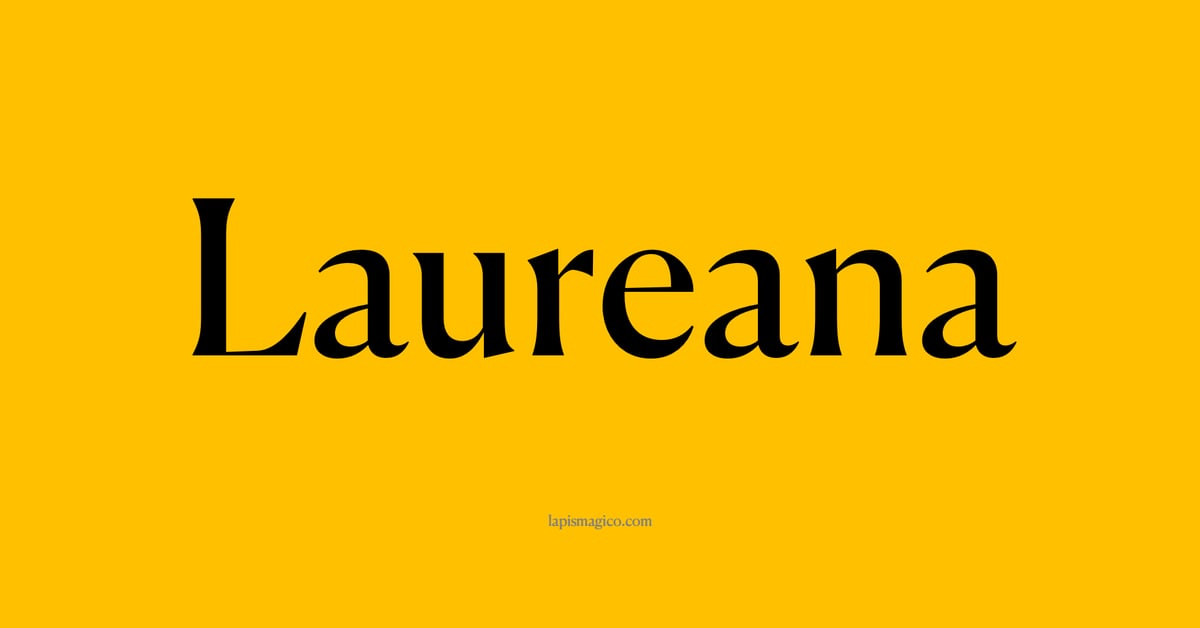 Nome Laureana, ficha divertida com pontilhado para crianças