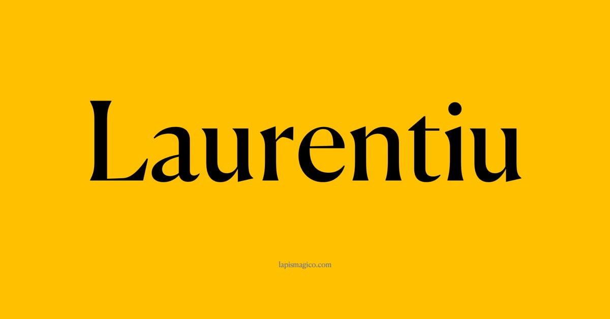 Nome Laurentiu, ficha divertida com pontilhado para crianças