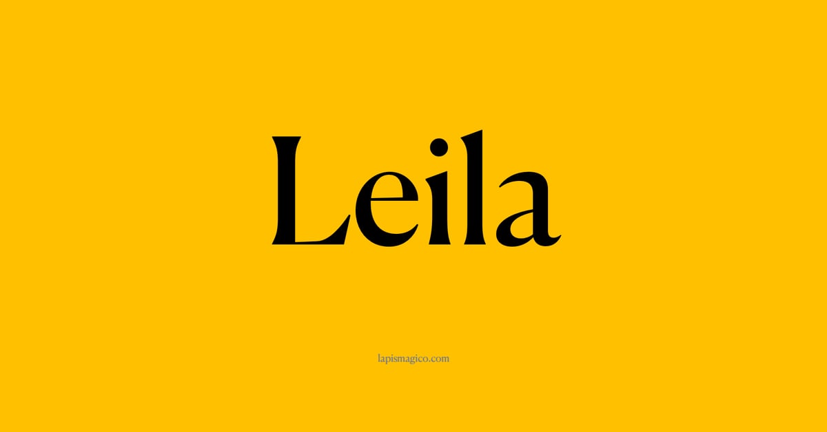 Nome Leila, ficha divertida com pontilhado para crianças